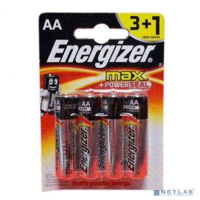 [Батарейка] Energizer  MAX LR6/E91 AA (3+1)