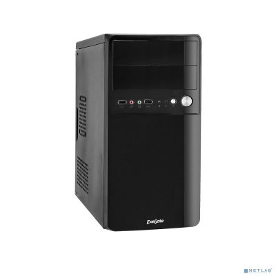 [Корпуса] Exegate EX272419RUS Корпус Minitower ExeGate BA-110 Black, mATX, <UN350, 120mm>, 2*USB, Audio