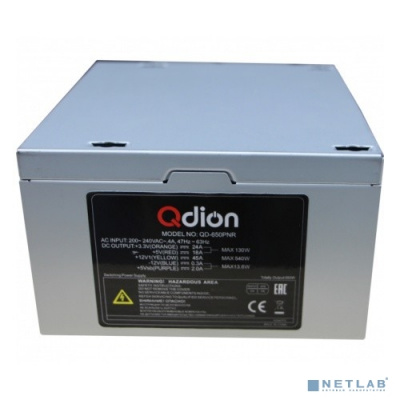 [Блок питания ] FSP 650W ATX Q-Dion QD-650-PNR 80+ {650W, 120mm, 5xSATA, 2xPCI-E, APFC, 80+}