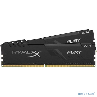 [Модуль памяти] Kingston DRAM 16GB 3733MHz DDR4 CL19 DIMM (Kit of 2) 1Rx8 HyperX FURY Black EAN: 740617302486