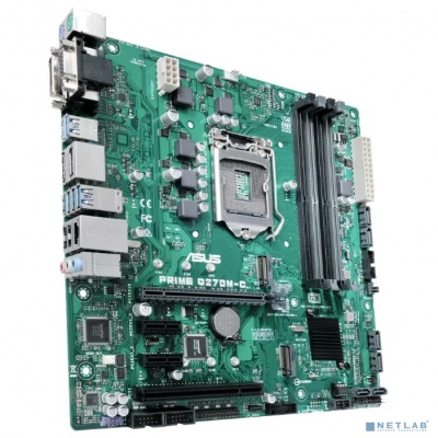 [Материнская плата] ASUS PRIME Q270M-C RTL {LGA1151, Q270, PCI-E Dsub+DVI+HDMI+DP GbLAN SATA MicroATX 4DDR}