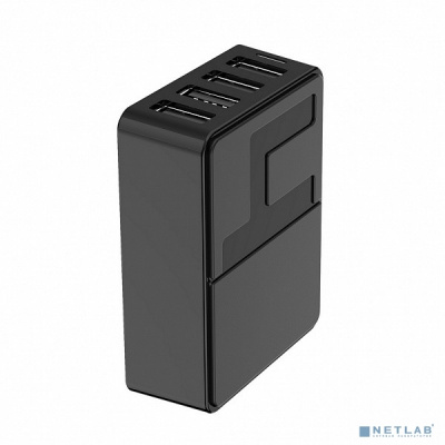 [Аксессуар] Smart buy Сетевое ЗУ FLASH, SBP-4030 (3x1 А + 1x2.4 А, черное, 4 USB, шнур питания 1 м (SBP-4030)